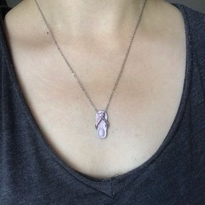 Pink Flop Flop Necklace